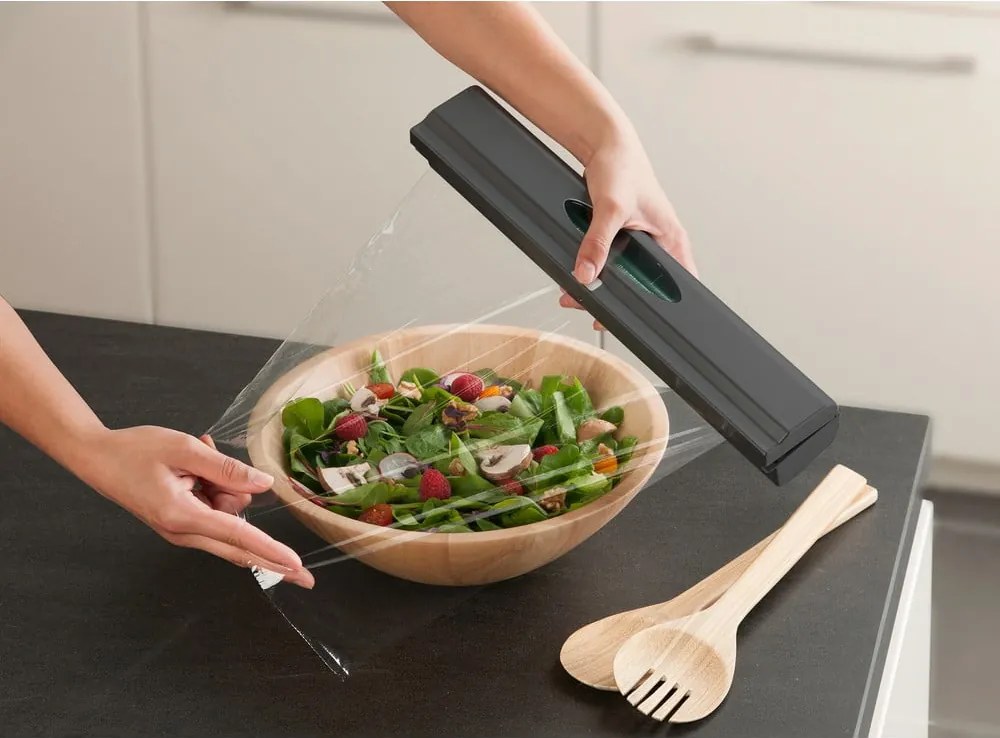 Sivý plastový držiak na fólie – Wenko