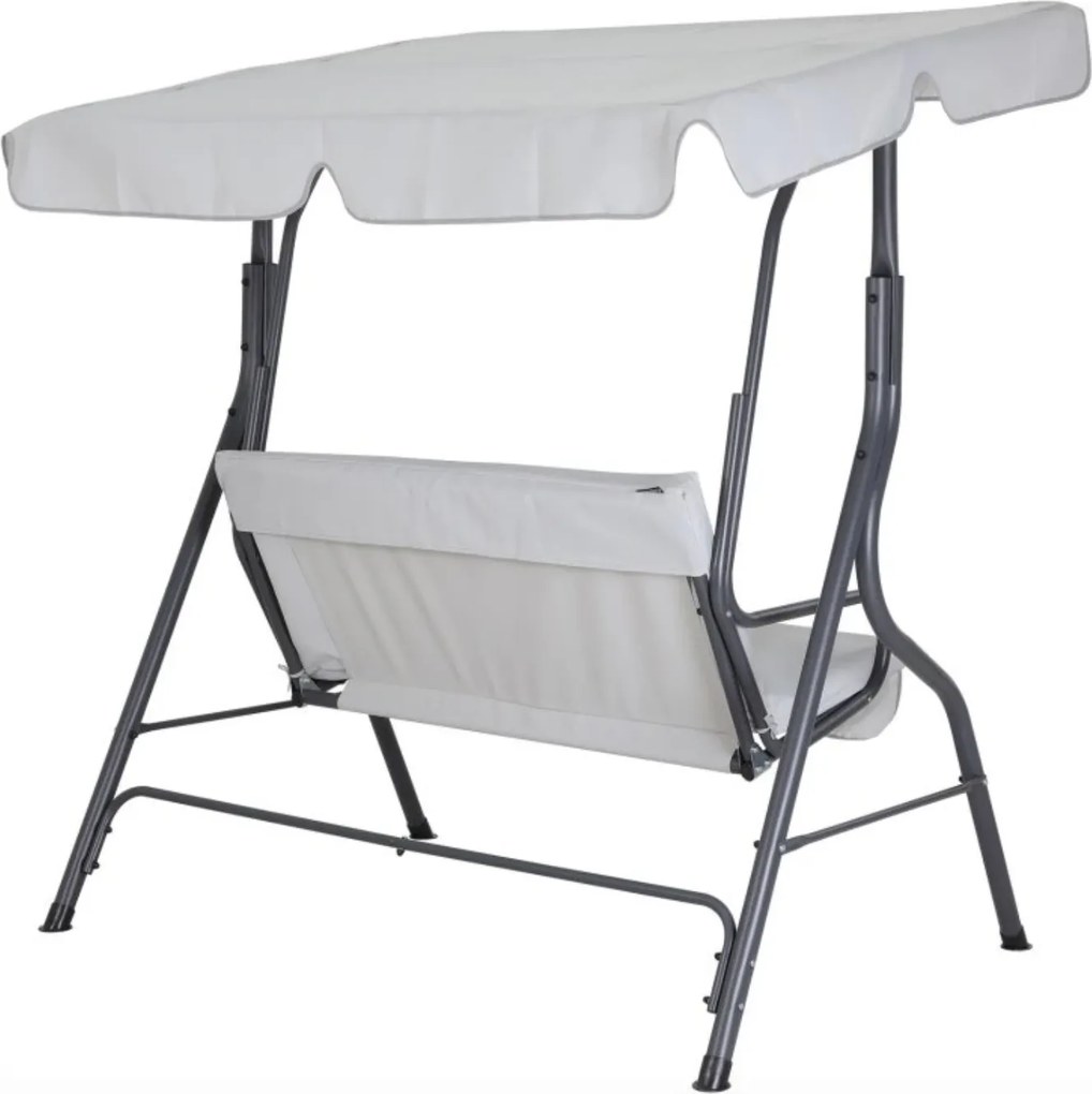 Záhradná hojdačka CANOPS svetlosivá