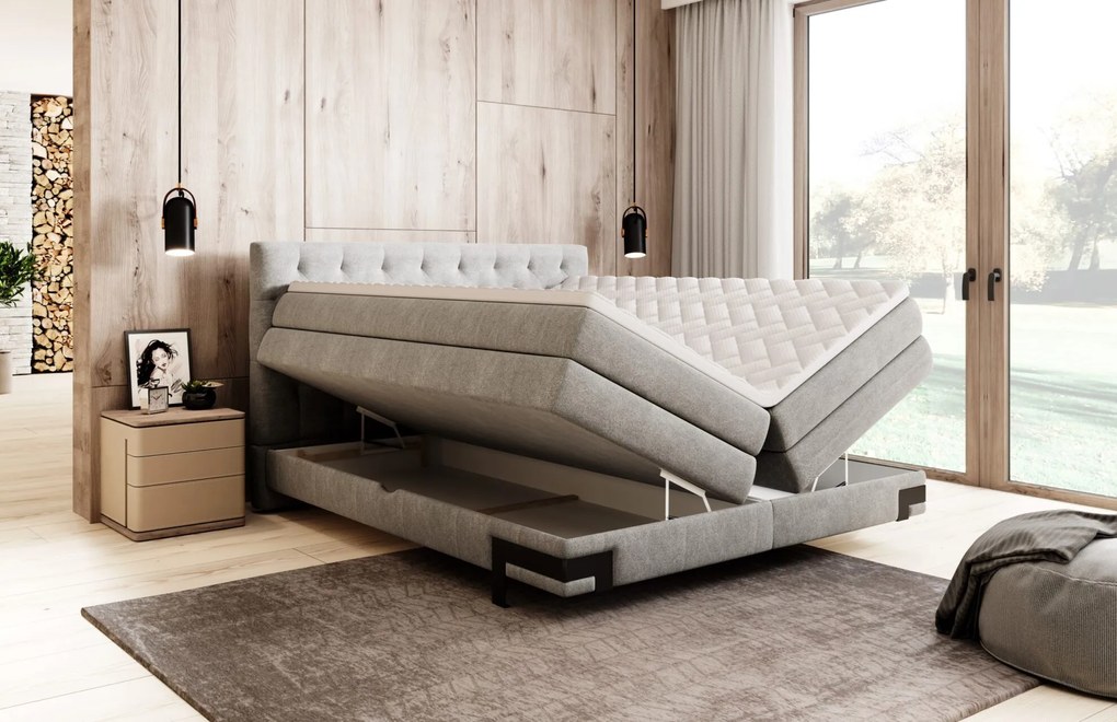 Boxspring posteľ DELTA