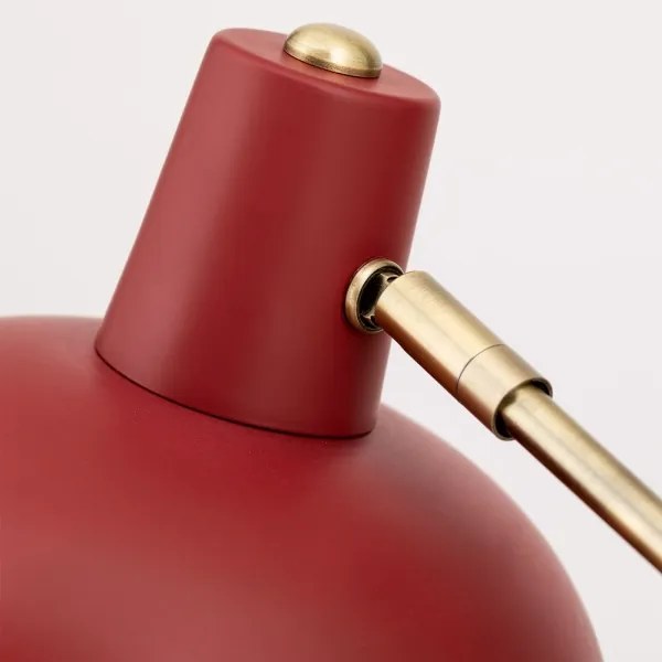 Orion - Stolová lampa FEDRA 1xE14/40W/230V červená/mosadz