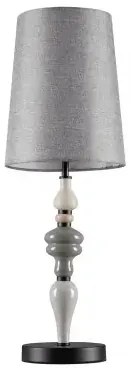 LED šedo-hnedá stolná lampa Damo