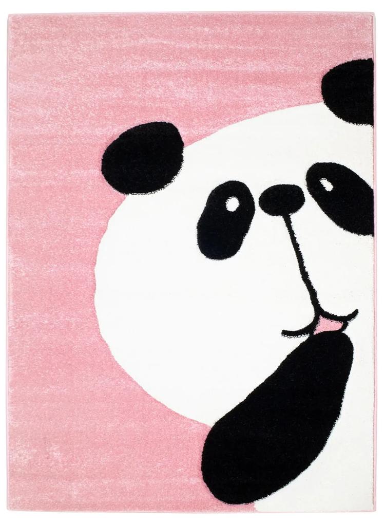 Dekorstudio Detský koberec BEAUTY ružová panda Rozmer koberca: 140x200cm