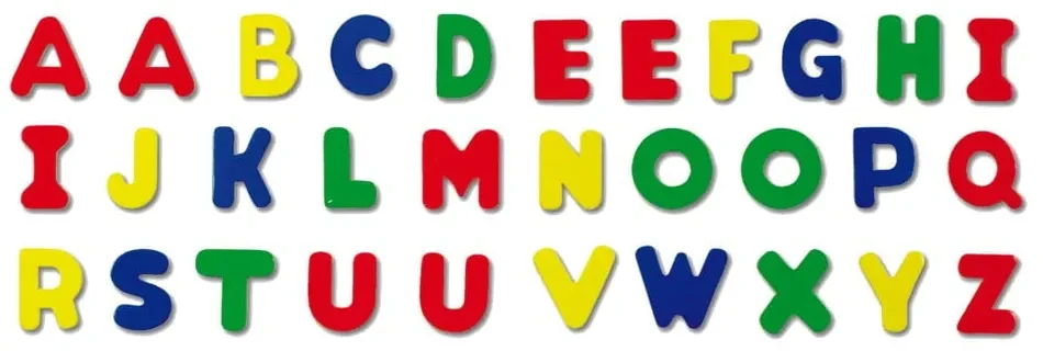 Súprava magnetiek 31 ks Alphabet – Roba