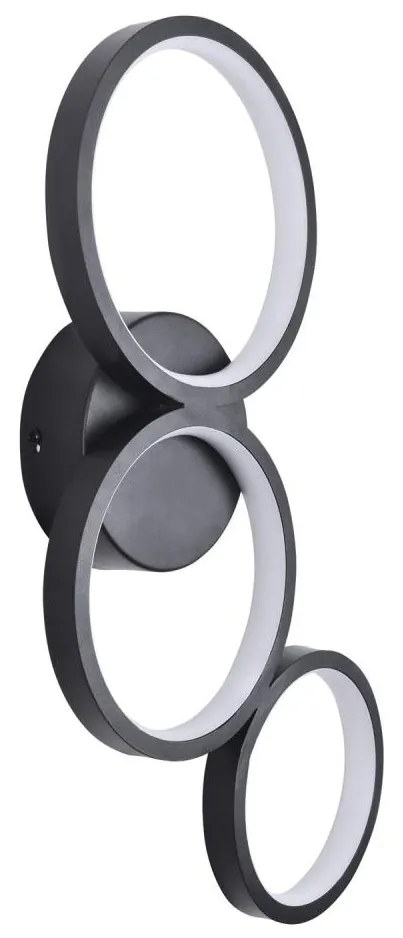 LED Nástenné svietidlo FLAMENCO LED/23W/230V 4000K čierna