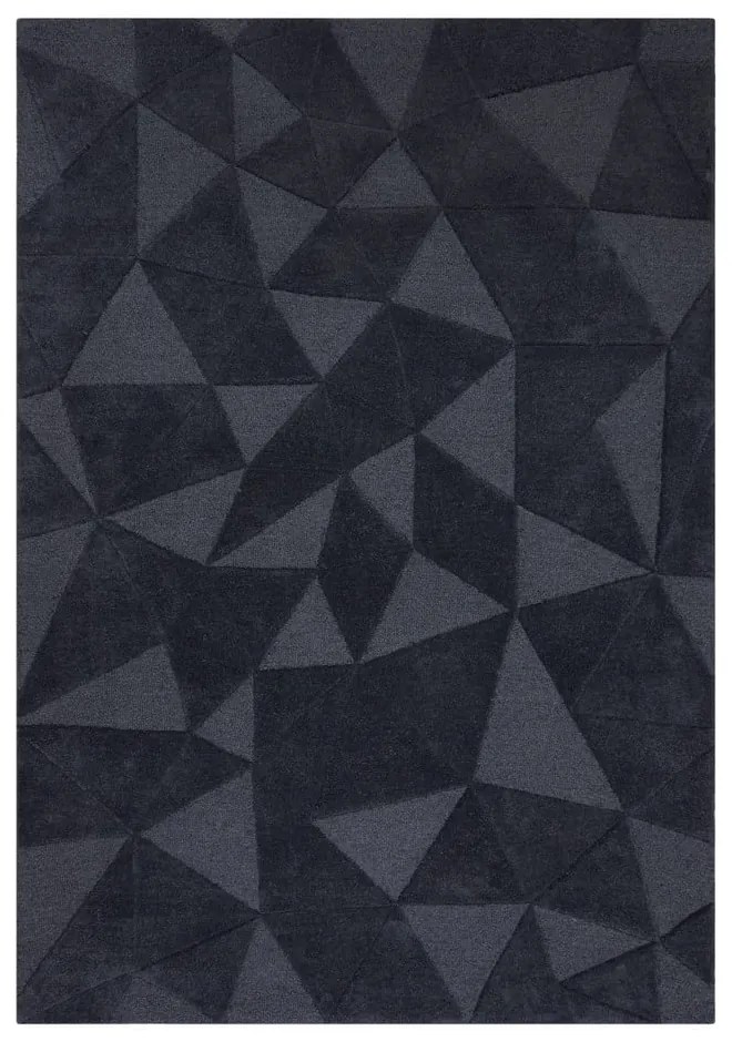 Sivý vlnený koberec 170x120 cm Shard - Flair Rugs
