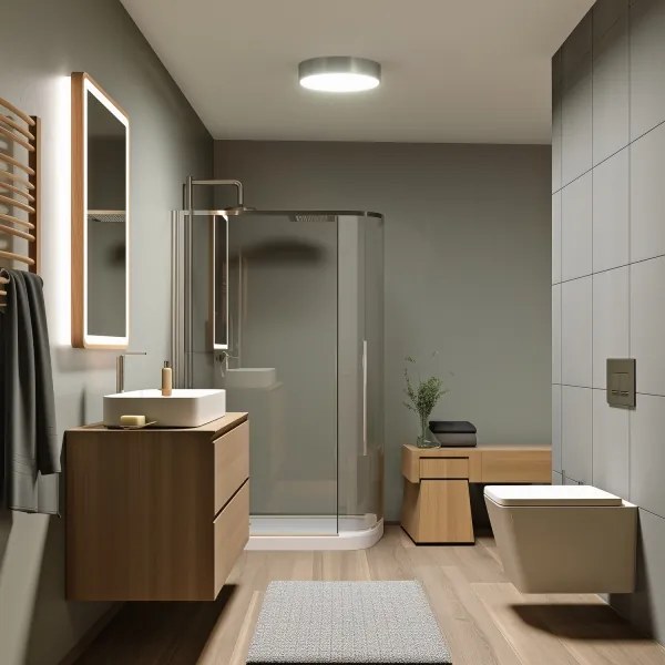 Brilagi - LED kúpeľňové stropné svietidlo POOL LED/24W/230V pr. 30 cm IP54 chróm