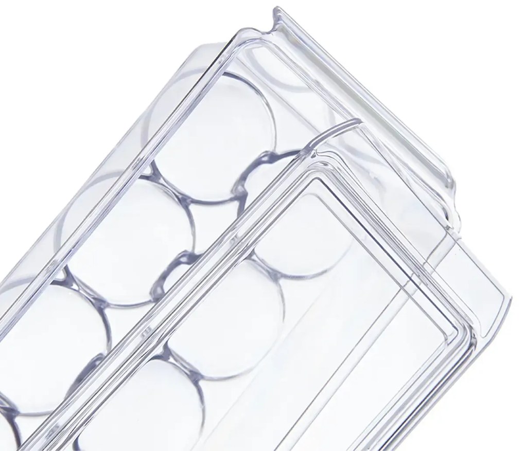 Box na vajíčka, organizér na 14 vajec, transparentný UROVNEJTO