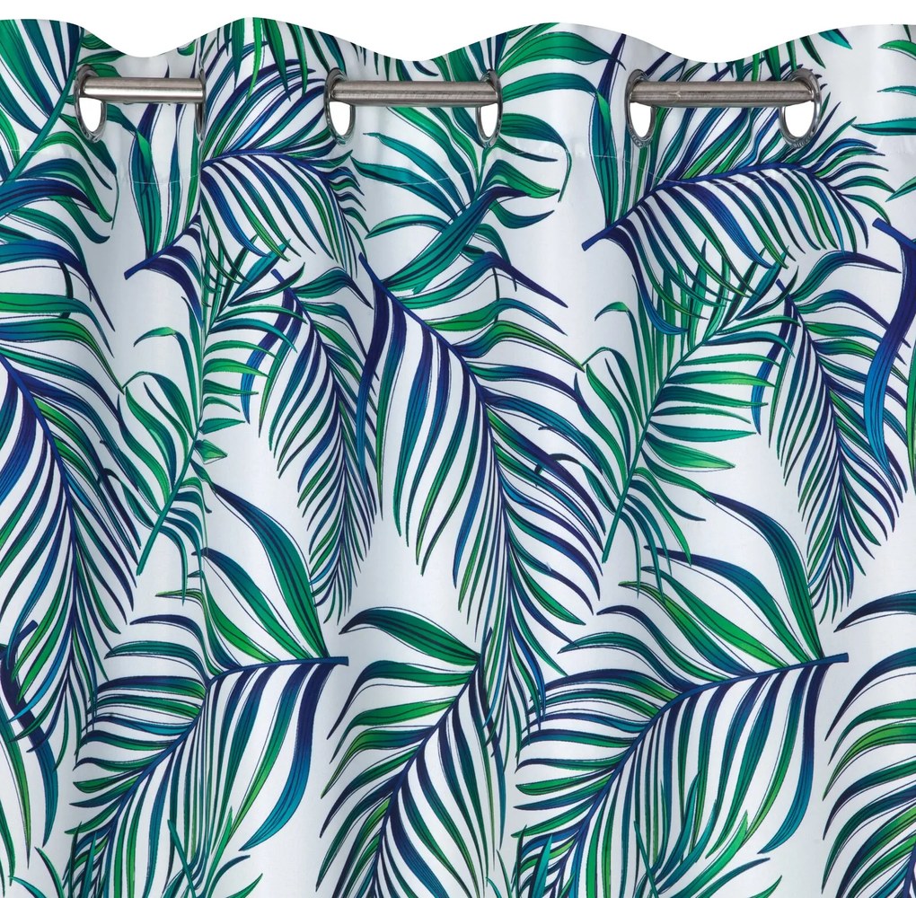 ZÁVES NA KRÚŽKOCH PALMS 02 140X250 CM VZOROVANÁ