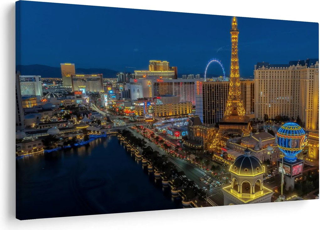 Obraz nočného Las Vegas (90x60 cm)