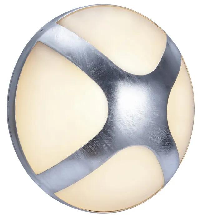 NORDLUX Vonkajšie nástenné svietidlo CROSS, 1xE14, 15W, strieborné, 20cm