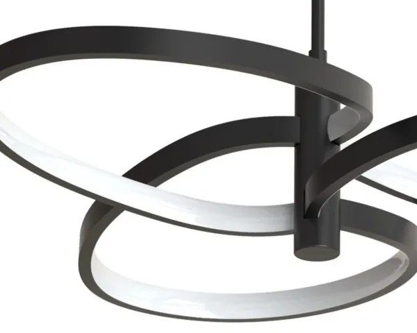 LED luster na lanku RIBBON LED/25W/230V 4000K čierny