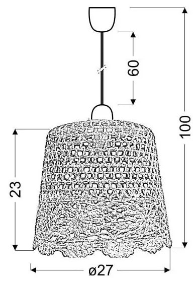 Oranžové závesné svietidlo Nonna – Candellux Lighting