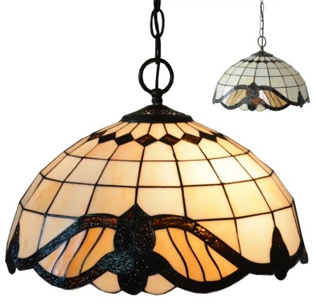 Rustikálny luster Tiffany Prezent 146 vzor 1 23*120*Ø41