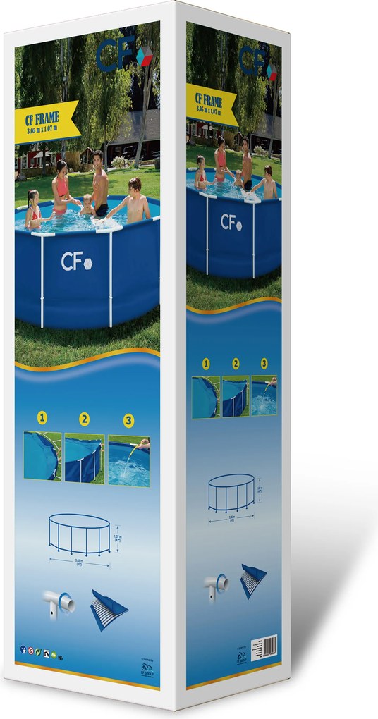 Bazén CF FRAME modrý - 305 x 107 cm