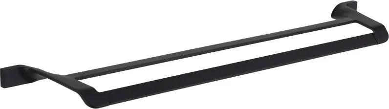 Mexen Rino dvojitý vešiak na uteráky, Čierna - 7027025-70