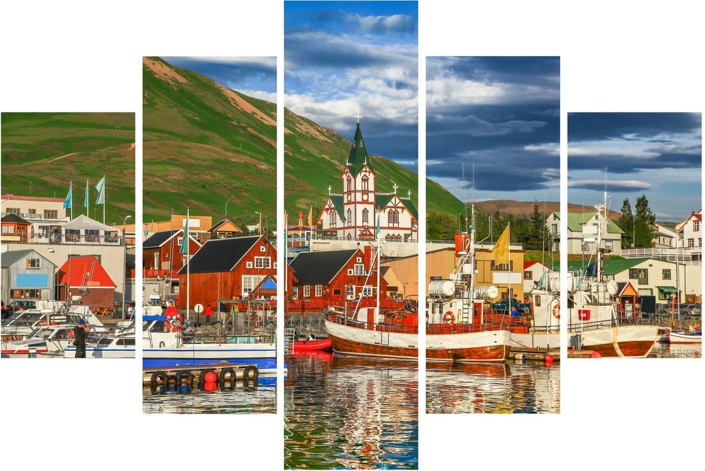 Obraz - Húsavík (150x105 cm)