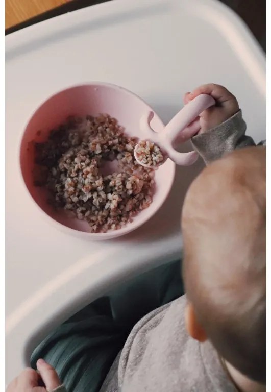 Silikónová lyžička - ružová