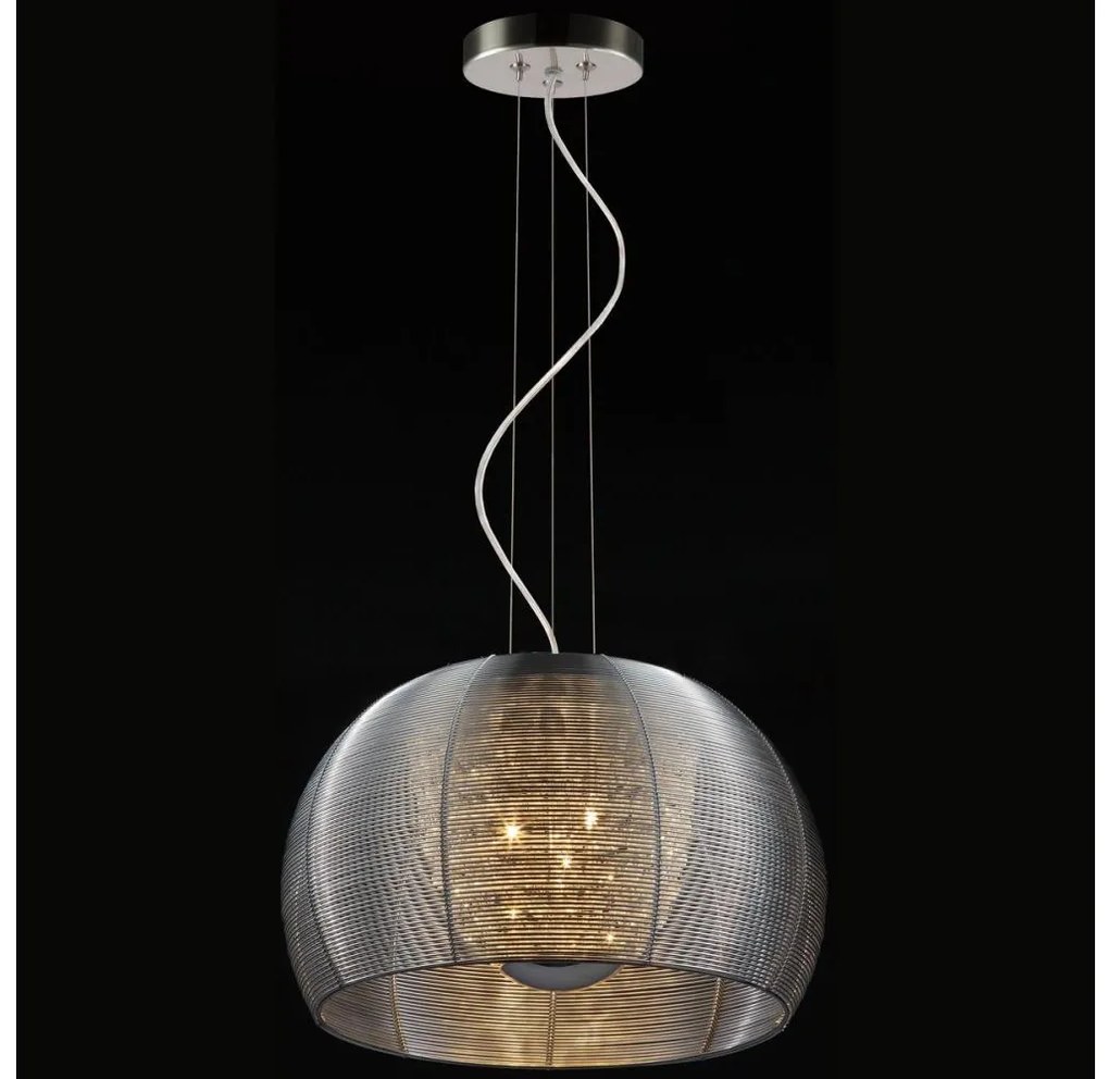 Searchlight 20019 - Luster na lanku 3xE14/40W/230V pr. 35 cm dymová