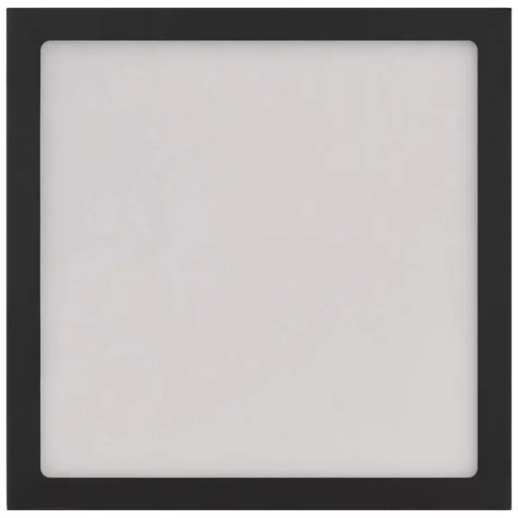 LED Stropné svietidlo LED/12,5W/230V 3000/3500/4000K 17x17 cm čierna