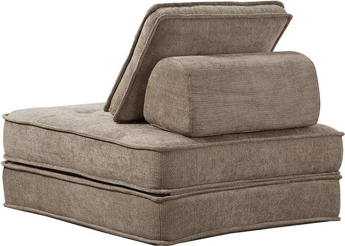 Rozkladacia multifunkčná sofa CALMERO - svetlo hnedá