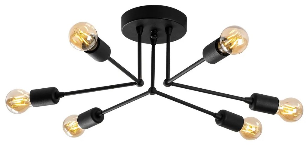 Stropné svietidlo SPARROW I čierne