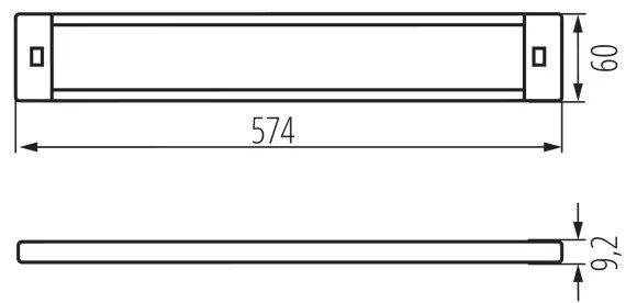 Kanlux 38120 - LED Stmievateľné osvetlenie nábytku so senzorom DAXA LED/9W/24V