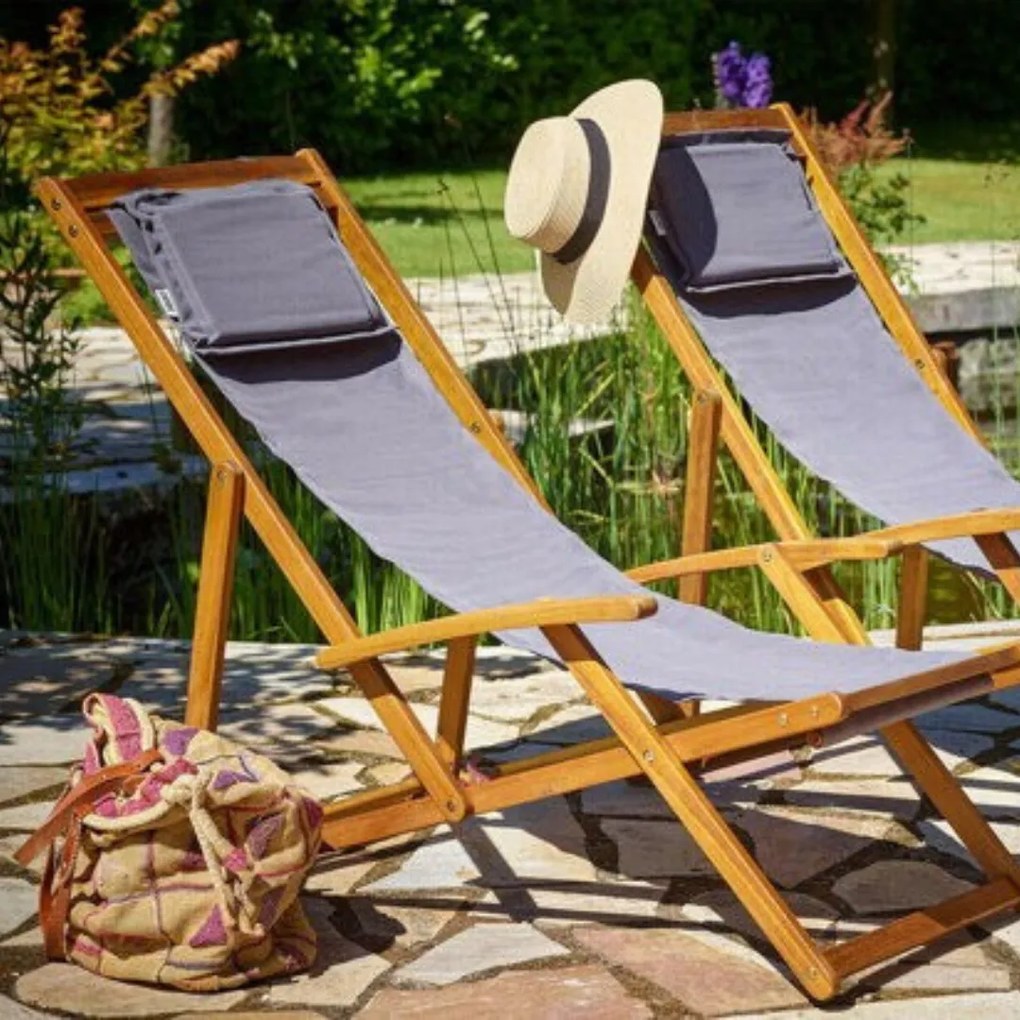 Záhradné lehátko SIENA, 65x87x102cm, antracitová Jurhan