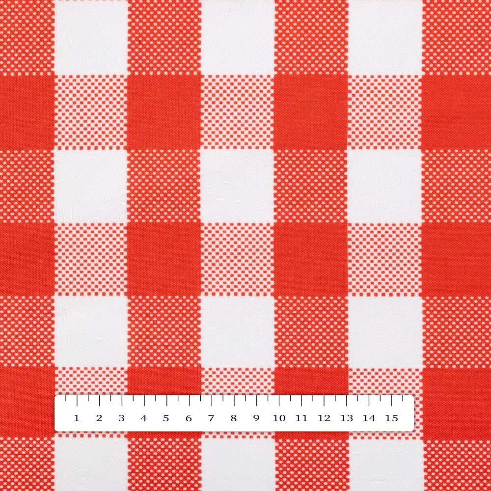 Biante Dekoračná obliečka na vankúš TF-071 Červeno-biela kocka 40 x 60 cm