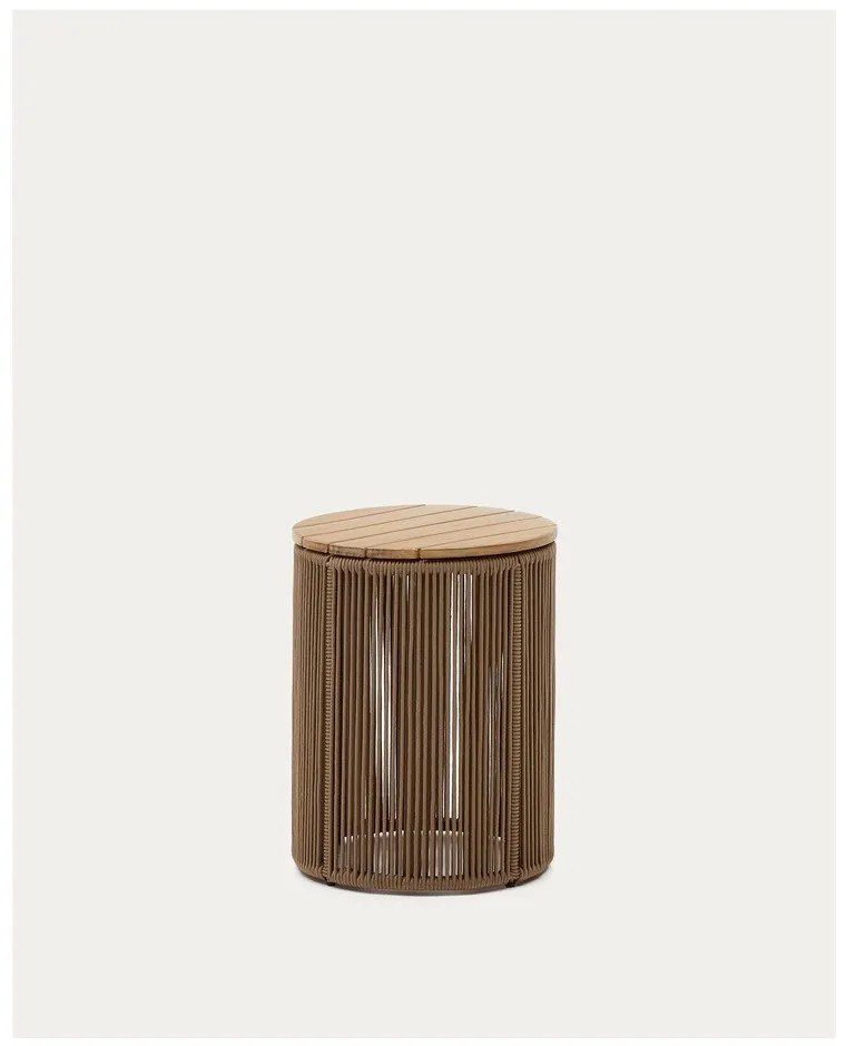 Okrúhly záhradný odkladací stolík ø 40 cm Mesa – Kave Home