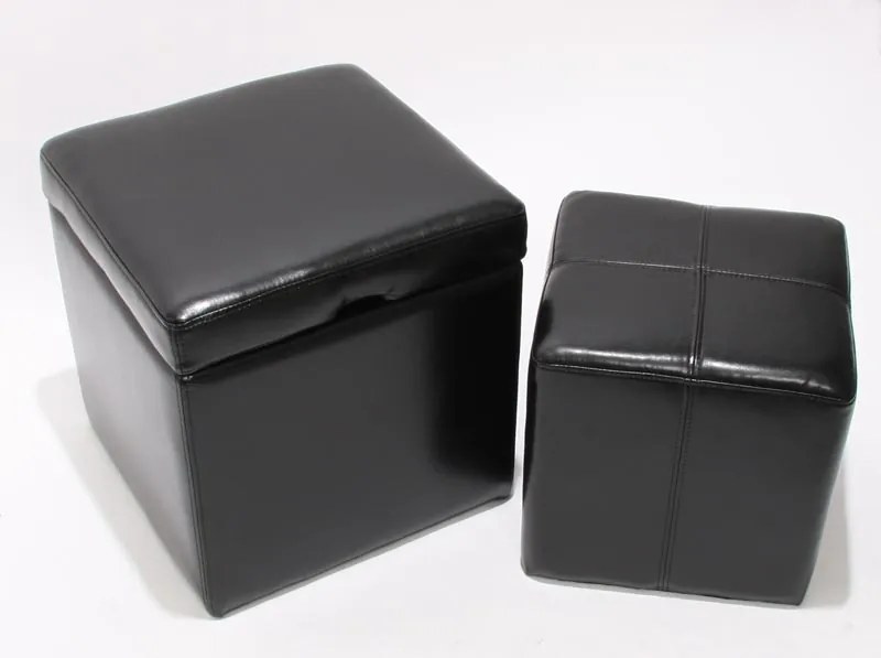 Sedacia kocka Onex (SET 2 ks) - Čierna