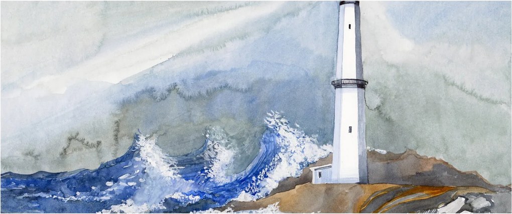 Obraz maľby majáku (120x50 cm)