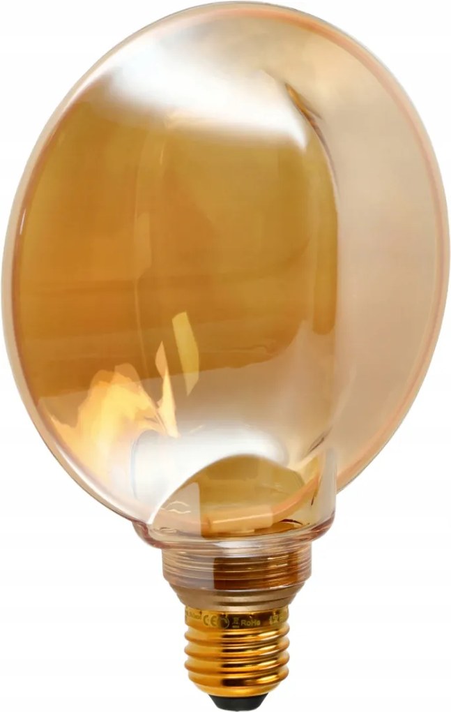 ECOLIGHT Dekoratívna LED žiarovka E27 4W 200lm G130 Amber Retro - rada ZERO