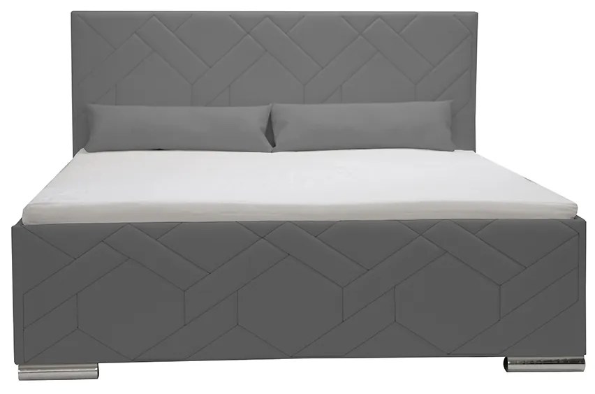 Čalúnená posteľ s úložným priestorom ECCO 120x200 cm Biela