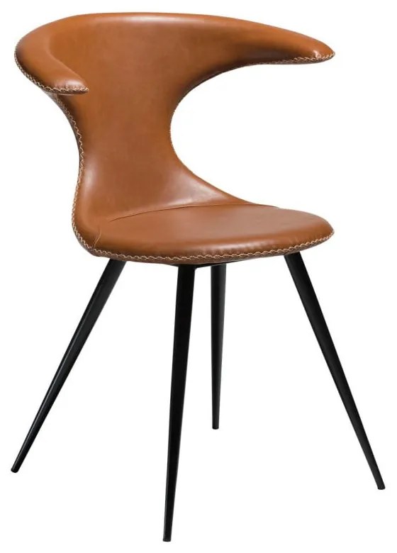 Hnedá koženková stolička DAN-FORM Denmark Flair