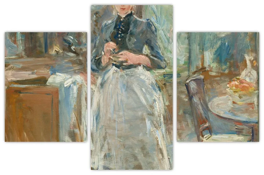 Obraz - Berthe Morisoti, In the Dining Room, reprodukcia (90x60 cm)