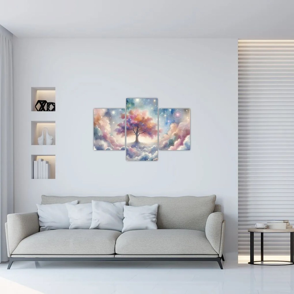 Obraz – Strom života v oblakoch (90x60 cm)
