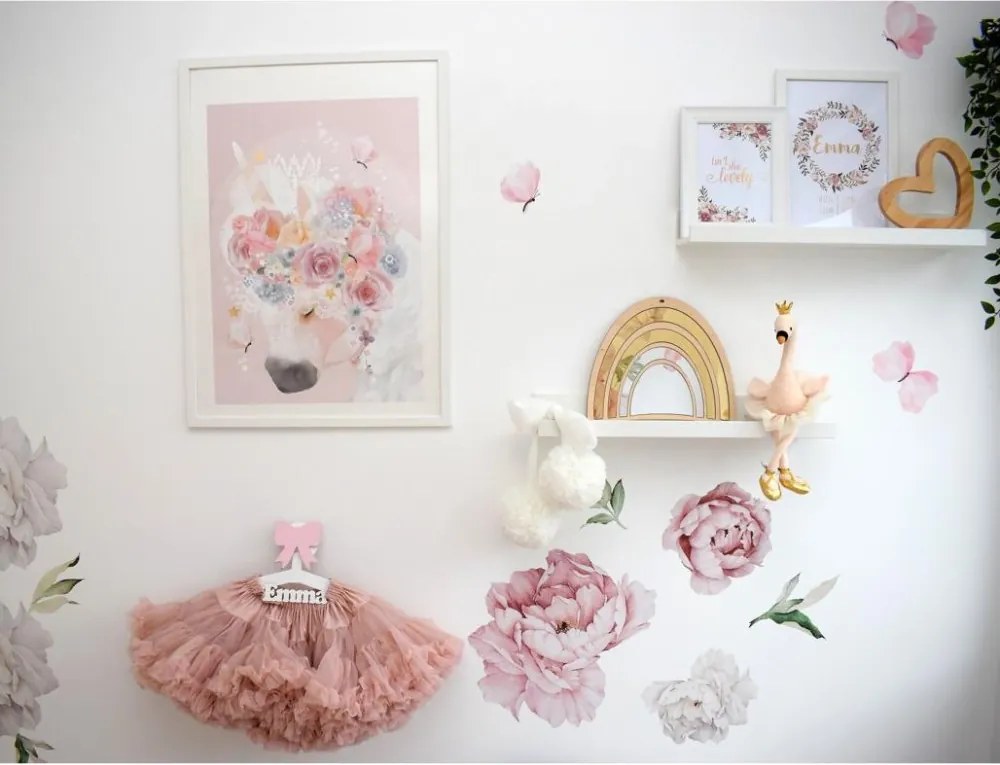 Zrkadlo dúha do detskej izby – akrylové zrkadlo z dreva 29x25 cm