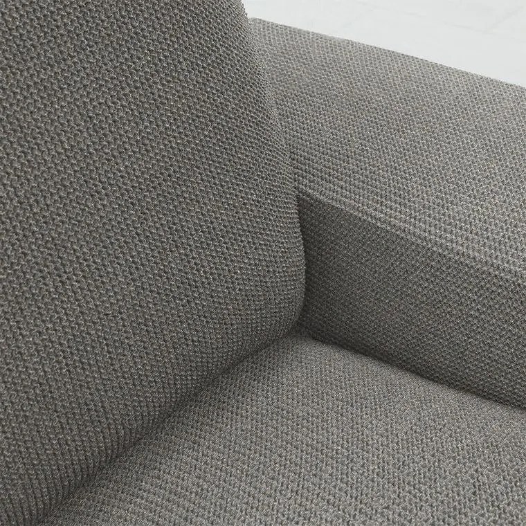 Super strečové poťahy HARMONIA šedá dvojkreslo (š. 140 - 180 cm)