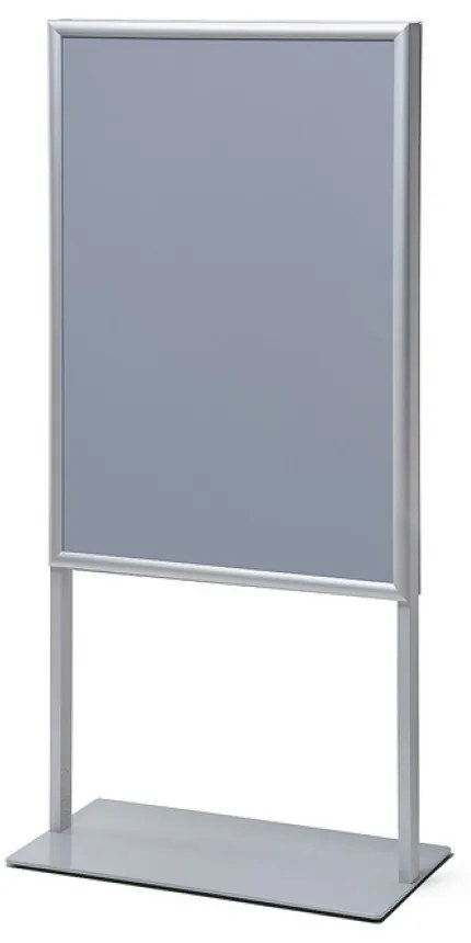 Plagátový stojan 70 x 100 cm, strieborná