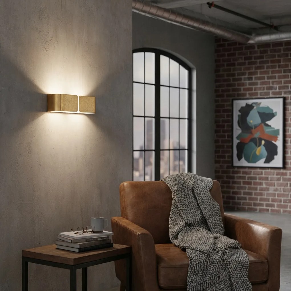 Ideal Lux 088266 nástenné svietidlo Clip Small Oro 2x60W | E27