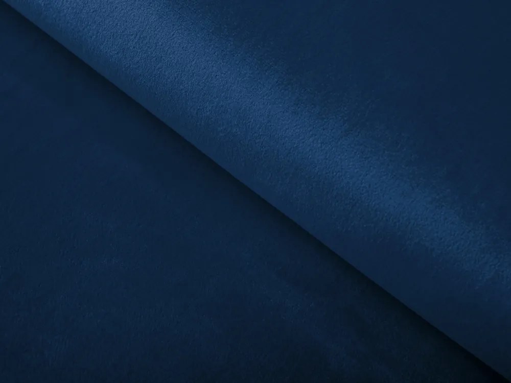 Biante Veľký zamatový okrúhly obrus Velvet Premium SVP-029 Námornícka modrá Ø 160 cm