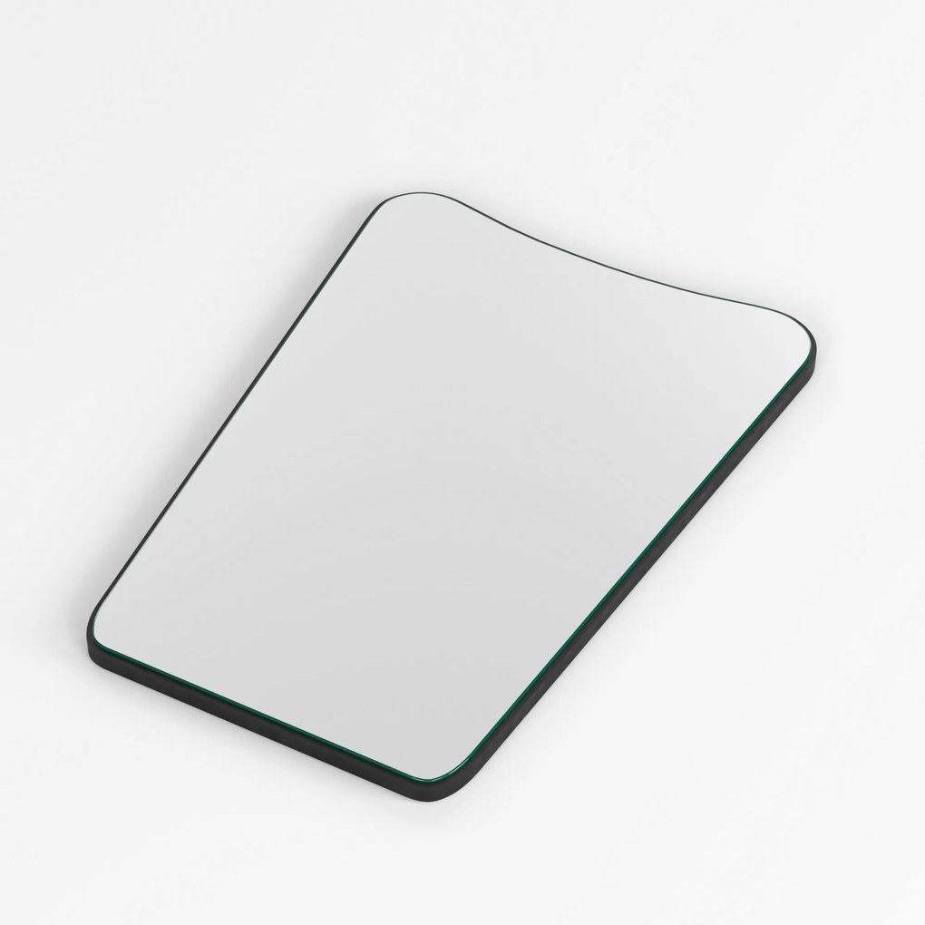 Dekoratívne nástenné zrkadlo Donna 70x50 cm čierne