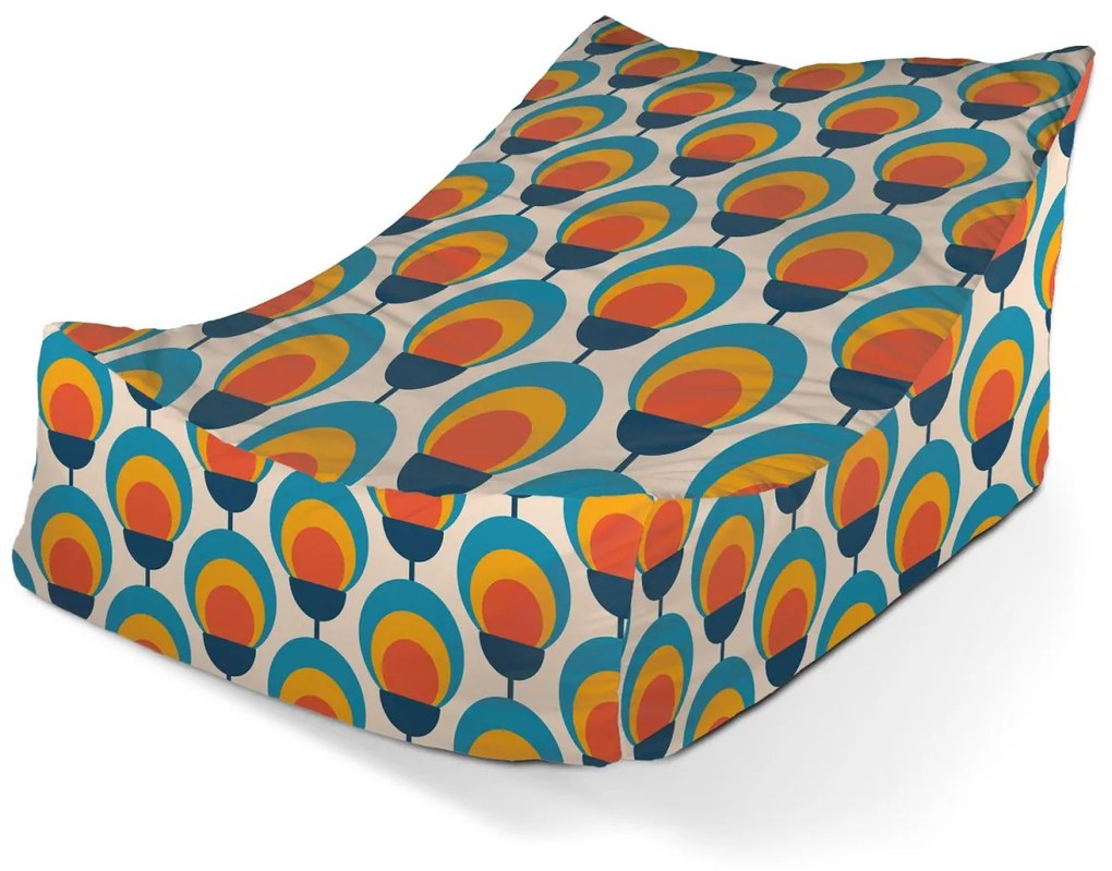 Sablio Sedací vak Lounge Dúhové spektrum - 80 x 95 x 50 cm