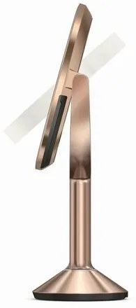 Simplehuman Kozmetické LED zrkadlo Sensor TRIO, zväčšenie 1x/5x/10, rose gold