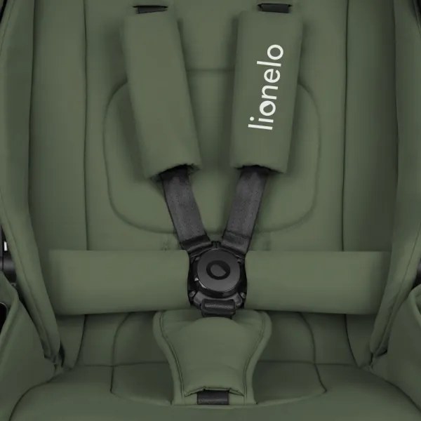 Lionelo - Kombinovaný kočík 3v1 MIKA PLUS olivovo zelený