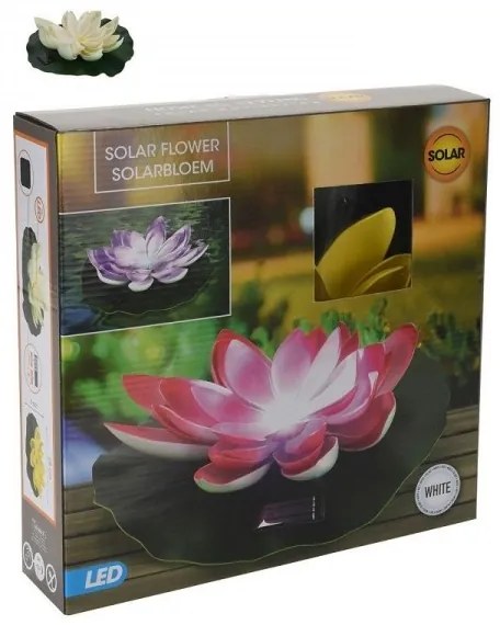 LED Lotus – biely 28 cm