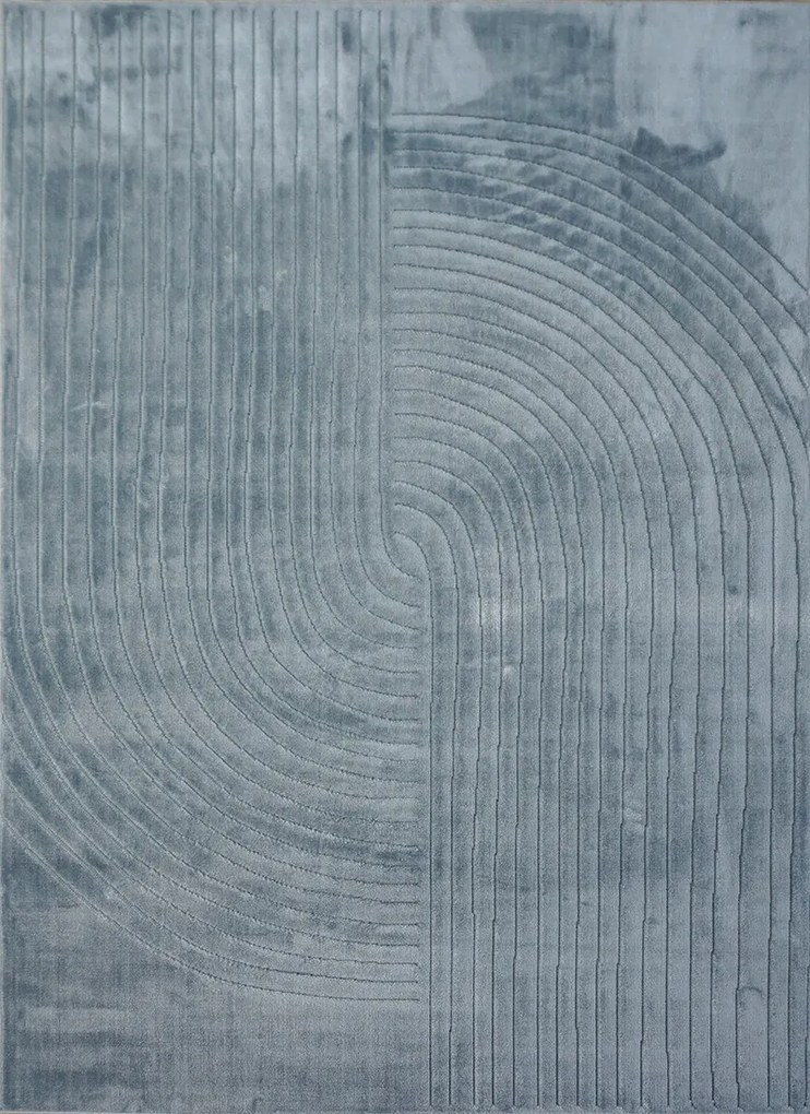 Koberec Zen Garden 2403 BLUE – modrý obdĺžnikový so vzorom Rozmer: 60x100 cm