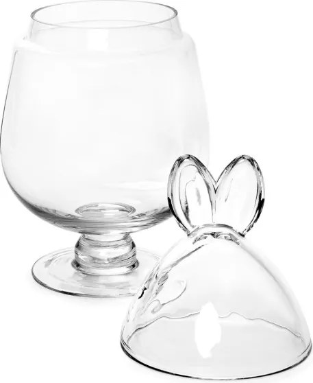 Podnos PRATA so skleneným vekom v tvare zajačích uší 845050