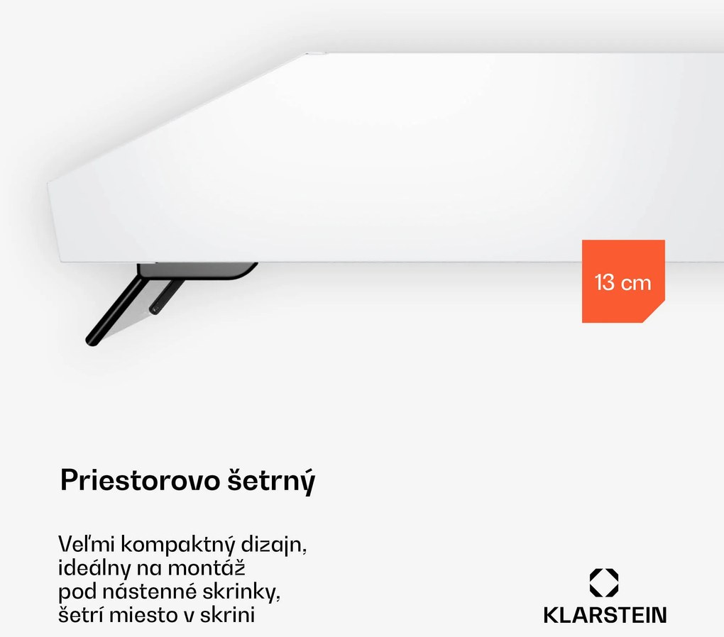 Klarstein Purista Force digestor, Kompaktný, 343 m³/h, EEK C, Technológia dvoch motorov