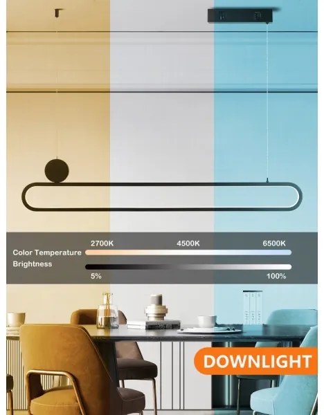 Immax NEO 07231L - LED Stmievateľný luster na lanku LITE OVALE LED/50W/230V + DO